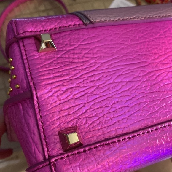 MCM Milla Cyber Studs Tote Bag for Women in Pink exclusive edition - Picture 9 of 11